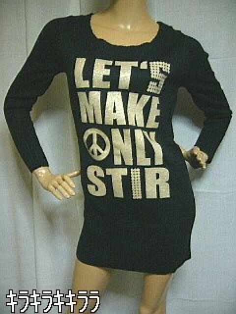 《New》ゴールドラメ★ピースプリ*ニットワンピ<ブラックM> < 女性ファッション 《New》ゴールドラメ★ピースプリ*ニットワンピ<ブラックM> < 女性ファッションの