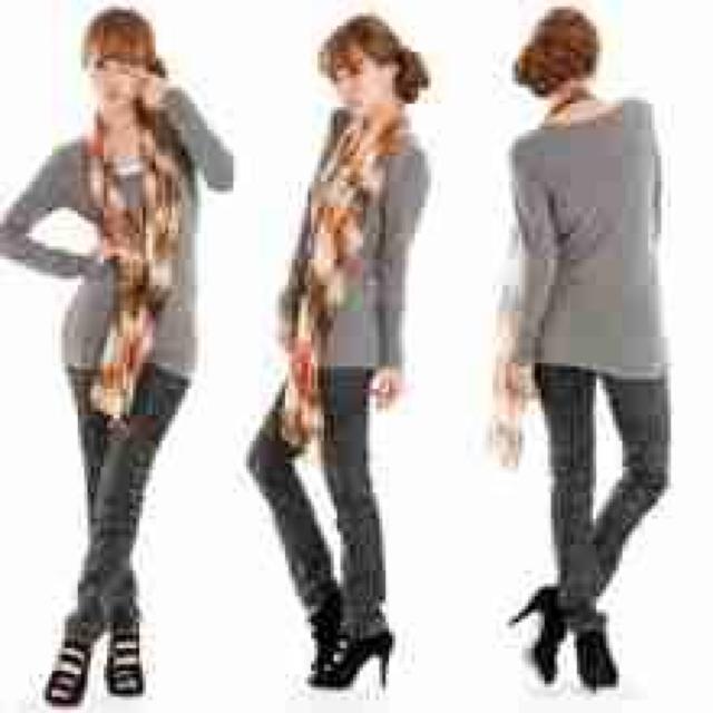 発熱ヒートウェア♪ロングシーズン着回しOK ラウンドネックカットソー グレー < 女性ファッション 発熱ヒートウェア♪ロングシーズン着回しOK ラウンドネックカットソー グレー < 女性ファッションの