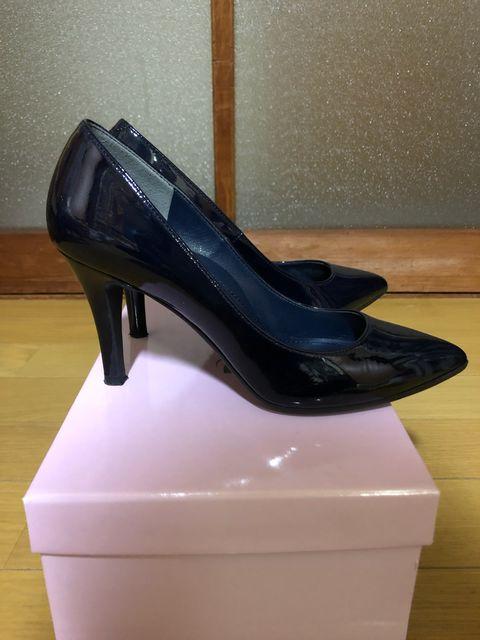 ★DIANA(ダイアナ)★ルフリー●エナメルパンプス♪ネイビー < ブランド ★DIANA(ダイアナ)★ルフリー●エナメルパンプス♪ネイビー < ブランドの
