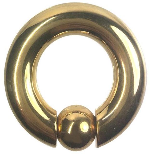 ステンレスボディピアス 0G 内径18mm ボール10mm ゴールド シンプル 耳 口 眉 軟骨 ヘリックス トラガス 金 < 男性アクセサリー/時計  ステンレスボディピアス 0G 内径18mm ボール10mm ゴールド シンプル 耳 口 眉 軟骨 ヘリックス トラガス 金  < 男性アクセサリー/時計の