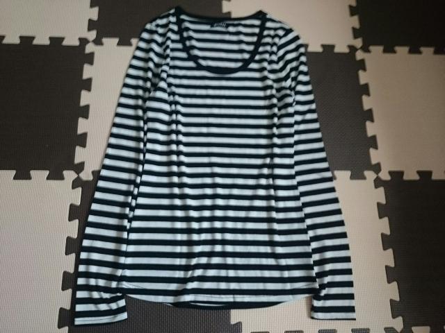 gladys☆ボーダー長袖カットソー★ブラック×ホワイト☆美品★ < 女性ファッション  gladys☆ボーダー長袖カットソー★ブラック×ホワイト☆美品★  < 女性ファッションの