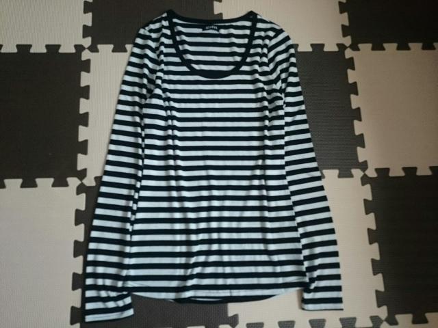 gladys☆ボーダー長袖カットソー★ブラック×ホワイト☆美品★ < 女性ファッション  gladys☆ボーダー長袖カットソー★ブラック×ホワイト☆美品★ < 女性ファッションの
