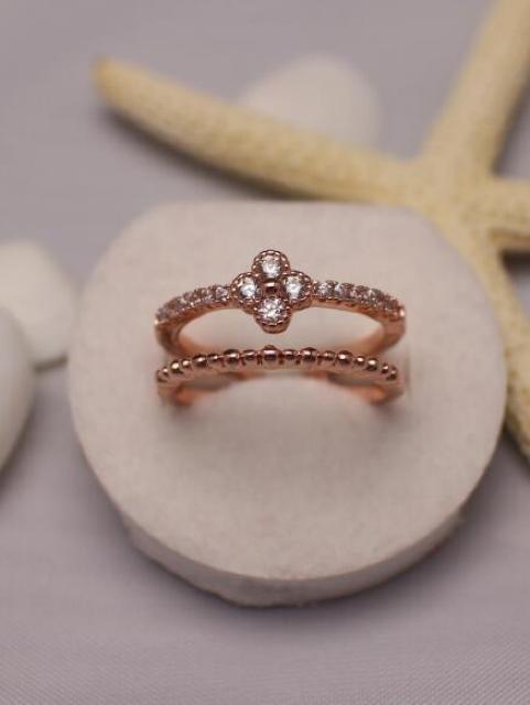 送料無料※婚約指輪 四つの葉 クローバー 9号〜21号 大粒Czダイヤ※フリーサイズ リング ギフト ピンクゴールド < 男性アクセサリー/時計 送料無料※婚約指輪 四つの葉 クローバー 9号〜21号 大粒Czダイヤ※フリーサイズ リング ギフト ピンクゴールド < 男性アクセサリー/時計の