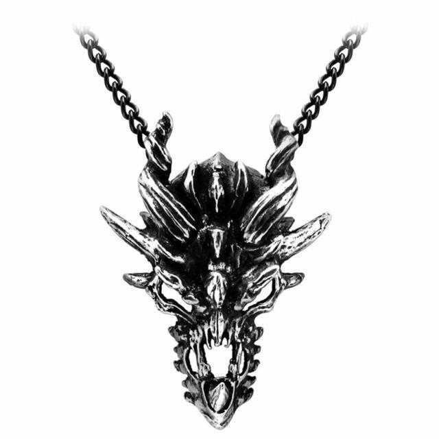 ALCHEMY GOTHIC: ドラゴンスカルペンダント < 女性アクセサリー/時計  ALCHEMY GOTHIC: ドラゴンスカルペンダント  < 女性アクセサリー/時計の