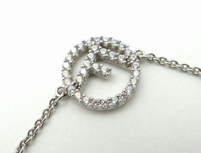 FENDI フェンディ Fロゴ ラインストーン チェーンブレスレット<USED>【送料無料】 < ブランド FENDI フェンディ Fロゴ ラインストーン チェーンブレスレット<USED>【送料無料】 < ブランドの