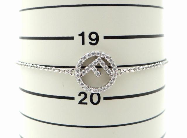 FENDI フェンディ Fロゴ ラインストーン チェーンブレスレット<USED>【送料無料】 < ブランド FENDI フェンディ Fロゴ ラインストーン チェーンブレスレット<USED>【送料無料】 < ブランドの