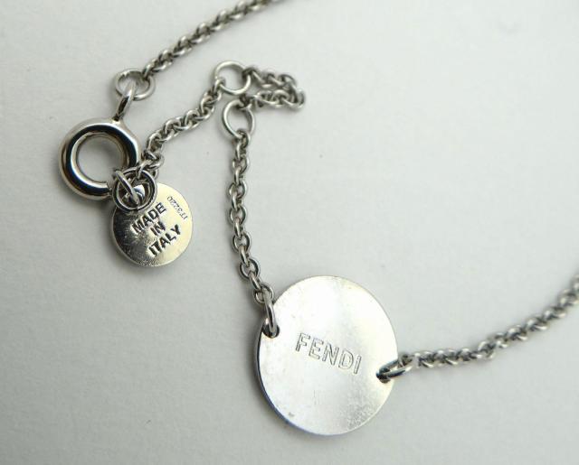 FENDI フェンディ Fロゴ ラインストーン チェーンブレスレット<USED>【送料無料】 < ブランド FENDI フェンディ Fロゴ ラインストーン チェーンブレスレット<USED>【送料無料】 < ブランドの