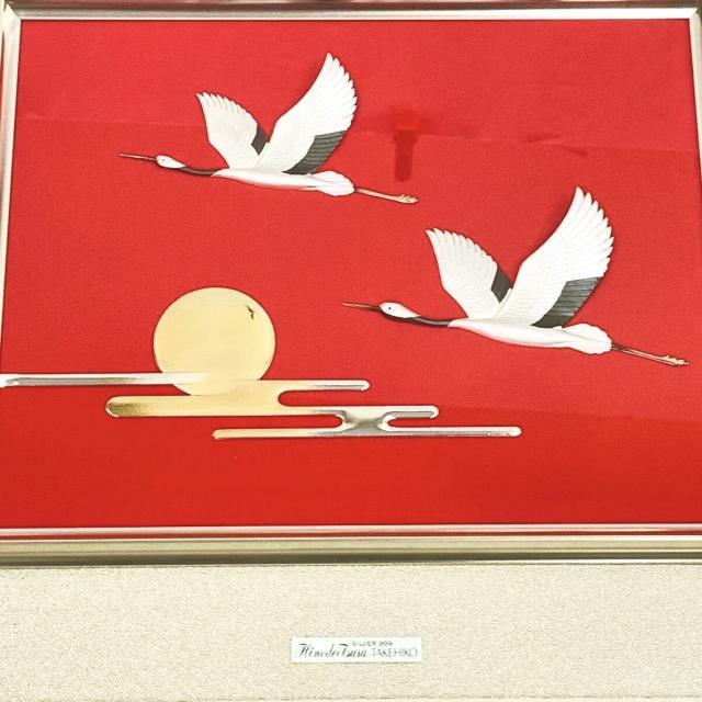 高騰中!販売価格220,000 関武比古氏作 純銀 額「日の出 鶴」4号 < ホビー  高騰中!販売価格220,000 関武比古氏作 純銀 額「日の出 鶴」4号 < ホビーの