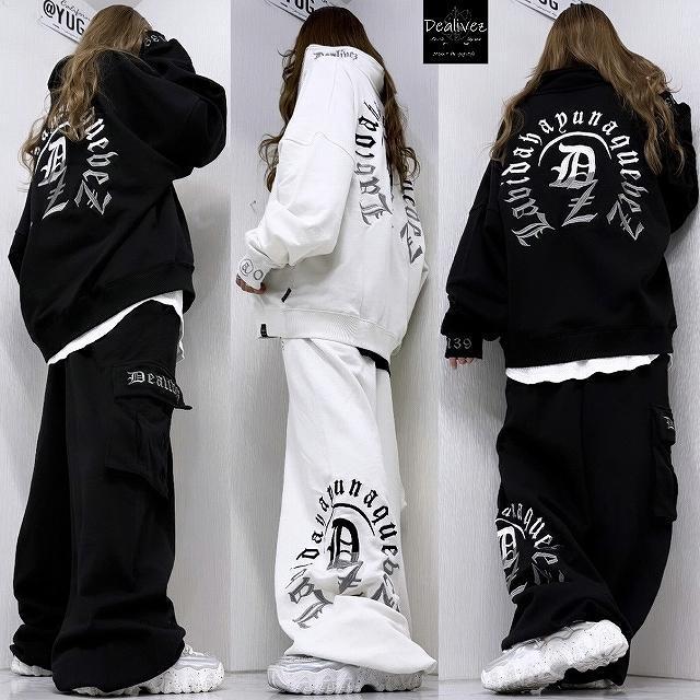 NEW最新bkML【Dealivez】Black Letter ハーフZIP ALL刺繍 Dzチャーム付 袖リブ刺繍 プルオーバー < 男性ファッション NEW最新bkML【Dealivez】Black Letter ハーフZIP ALL刺繍 Dzチャーム付 袖リブ刺繍 プルオーバー < 男性ファッションの