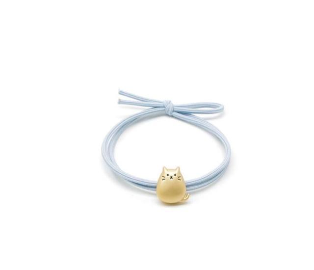 猫 ヘアゴム 2種セット アクセサリー ブレスレット もふもふ ぷっくり もっちり ねこ ミニ シルバー&ゴールド < 女性アクセサリー/時計  猫 ヘアゴム 2種セット アクセサリー ブレスレット もふもふ ぷっくり もっちり ねこ ミニ シルバー&ゴールド < 女性アクセサリー/時計の