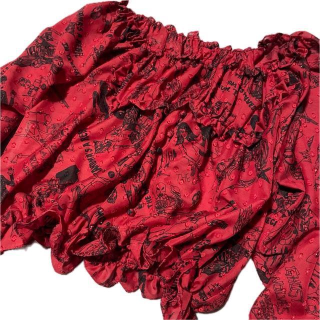 ヒステリックグラマー 総柄 シフォン オフショルダー トップス < ブランド ヒステリックグラマー 総柄 シフォン オフショルダー トップス < ブランドの