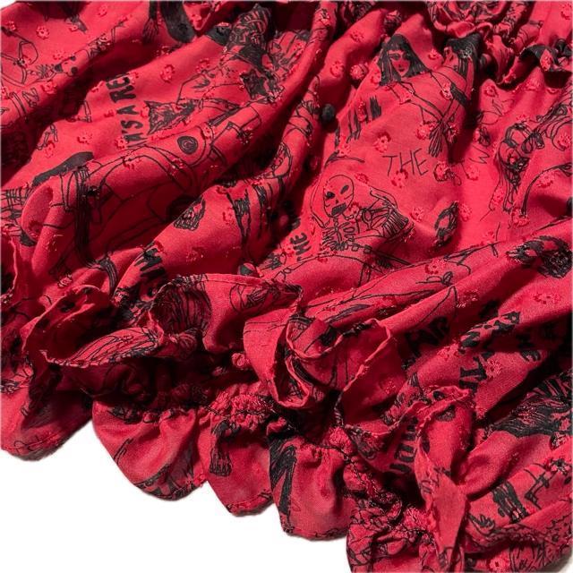 ヒステリックグラマー 総柄 シフォン オフショルダー トップス < ブランド ヒステリックグラマー 総柄 シフォン オフショルダー トップス < ブランドの