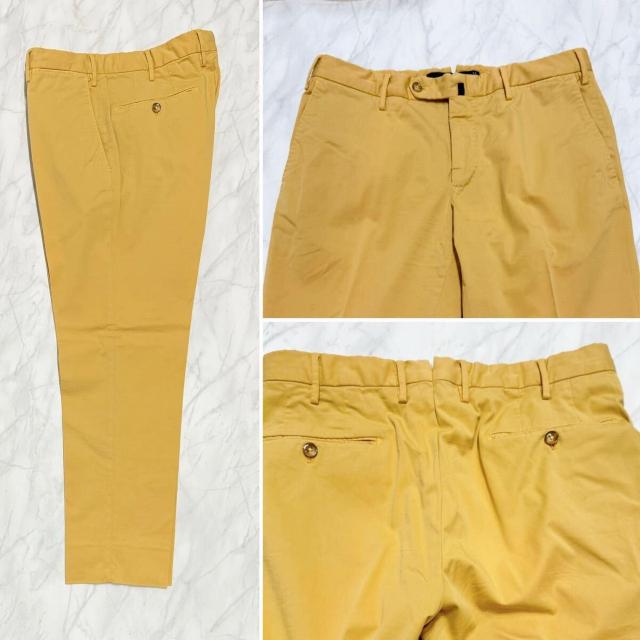 インコテックス綿メンズパンツROYAL BATAVIA SLIM FIT#48黄 < 男性ファッション インコテックス綿メンズパンツROYAL BATAVIA SLIM FIT#48黄 < 男性ファッションの