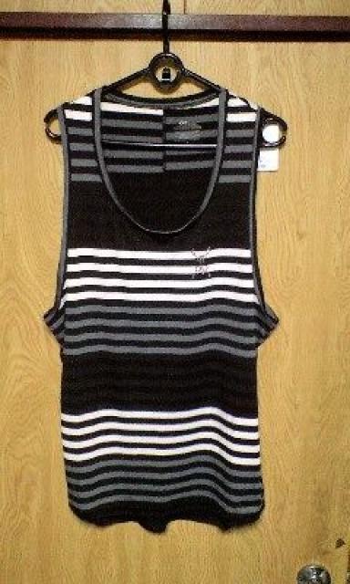 新品ROENロエン スワロフスキースカルボーダーラウンドタンクトップ M < ブランド  新品ROENロエン スワロフスキースカルボーダーラウンドタンクトップ M  < ブランドの