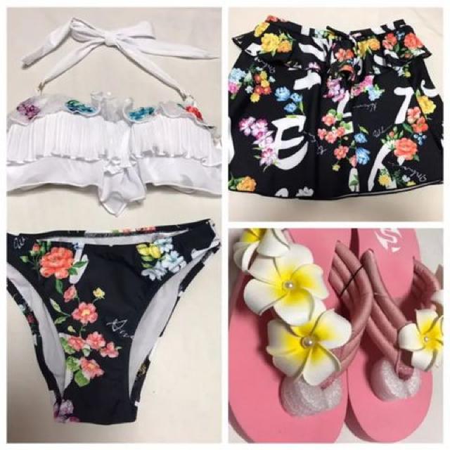 【新品】水着3点セット&厚底サンダル < 女性ファッション  【新品】水着3点セット&厚底サンダル  < 女性ファッションの