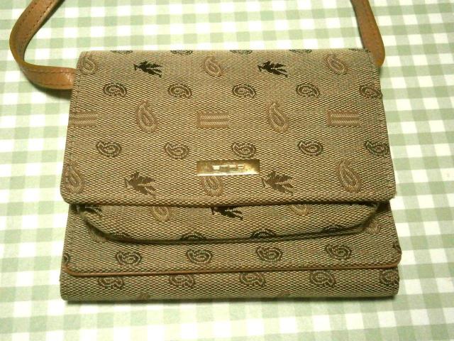 ◆ETRO エトロ ウォレット ショルダーバッグ ベージュ ペイズリー 中古品 < 女性ファッション  ◆ETRO エトロ ウォレット ショルダーバッグ ベージュ ペイズリー 中古品  < 女性ファッションの