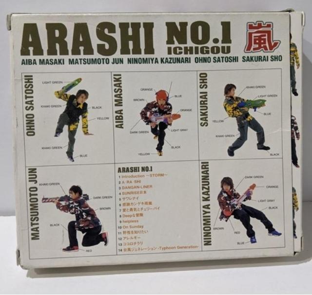 嵐★初回限定盤★ステッカー2枚 封入チラシ付 BOX★アルバム ARASHI NO.1 嵐は嵐を呼ぶ ナンバーワン イチゴウ 紙箱 < タレントグッズ 嵐★初回限定盤★ステッカー2枚 封入チラシ付 BOX★アルバム ARASHI NO.1 嵐は嵐を呼ぶ ナンバーワン イチゴウ 紙箱 < タレントグッズの