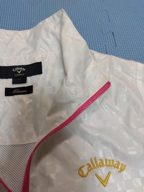 Callawayゴルフ ホワイトブルゾン ジャンパー2way M < レジャー/スポーツ  Callawayゴルフ ホワイトブルゾン ジャンパー2way M < レジャー/スポーツの