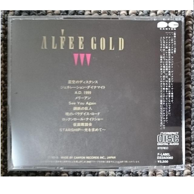 KF@@THE ALFEE@@AtB@@GOLD@@S[h@ipՁj  ^gObY 