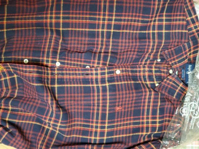 RALPH LAUREN ラルフローレン 長袖ボタンダウンシャツ チェック柄 M ◆クリーニング済み < ブランド RALPH LAUREN ラルフローレン 長袖ボタンダウンシャツ チェック柄 M ◆クリーニング済み < ブランドの