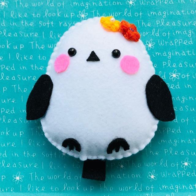 ハンドメイド シマエナガ フエルトマスコット@ < ペット/手芸/園芸 ハンドメイド シマエナガ フエルトマスコット@ < ペット/手芸/園芸の