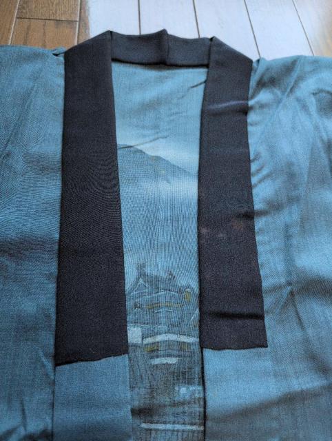 USED、リメイク向き、メンズ長襦袢、単衣、モス系 < 男性ファッション USED、リメイク向き、メンズ長襦袢、単衣、モス系 < 男性ファッションの