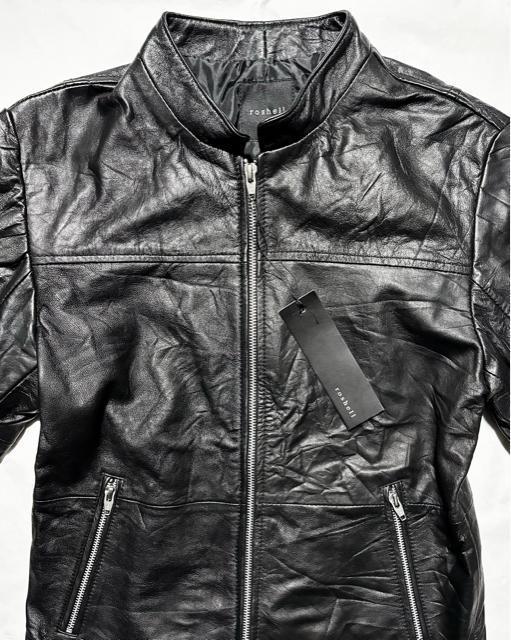 新品 roshell タグ付 柔らか 革 リアル レザー ジャケット ライダース S アメカジ ワーク ミリタリー ストリート 系 < 男性ファッション 新品 roshell タグ付 柔らか 革 リアル レザー ジャケット ライダース S アメカジ ワーク ミリタリー ストリート 系 < 男性ファッションの
