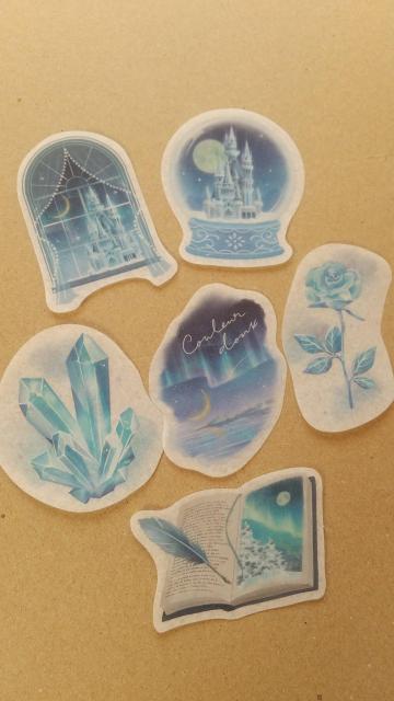 氷の世界柄 フレークシール 6枚 < インテリア/ライフ 氷の世界柄 フレークシール 6枚 < インテリア/ライフの