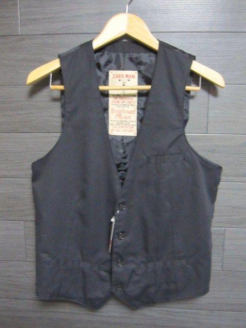□ZARA/ザラ 4B ベスト・ブラック/メンズ・M(38)☆新品 < ブランド  □ZARA/ザラ 4B ベスト・ブラック/メンズ・M(38)☆新品  < ブランドの