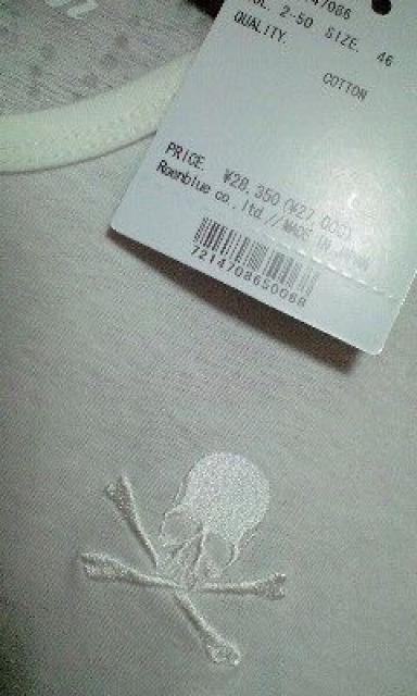 新品ROENロエン スカル刺繍エンブレムスカルスタッズロングスリーブ 46 < ブランド  新品ROENロエン スカル刺繍エンブレムスカルスタッズロングスリーブ 46 < ブランドの