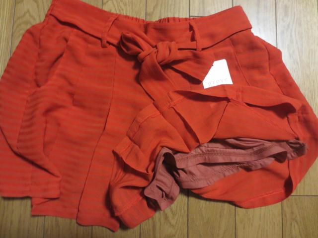 grove  グローブ ポリエステル ショートパンツ キュロット M 潟潤[ルド < 女性ファッション  grove  グローブ ポリエステル ショートパンツ キュロット M 潟潤[ルド < 女性ファッションの