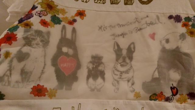 白Tシャツ半袖Animal柄パンダ犬猫うさぎМサイズ < 女性ファッション  白Tシャツ半袖Animal柄パンダ犬猫うさぎМサイズ < 女性ファッションの
