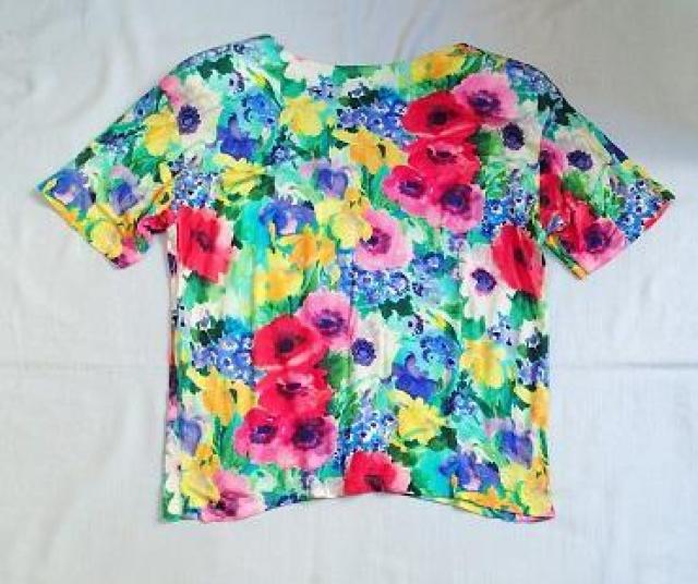 ◆Chamois Royal/日本製 デザイントップス&ロングスカート セットアップ    暈しフラワー/カラフル/サイズ9+11 < 女性ファッション  ◆Chamois Royal/日本製 デザイントップス&ロングスカート セットアップ    暈しフラワー/カラフル/サイズ9+11 < 女性ファッションの