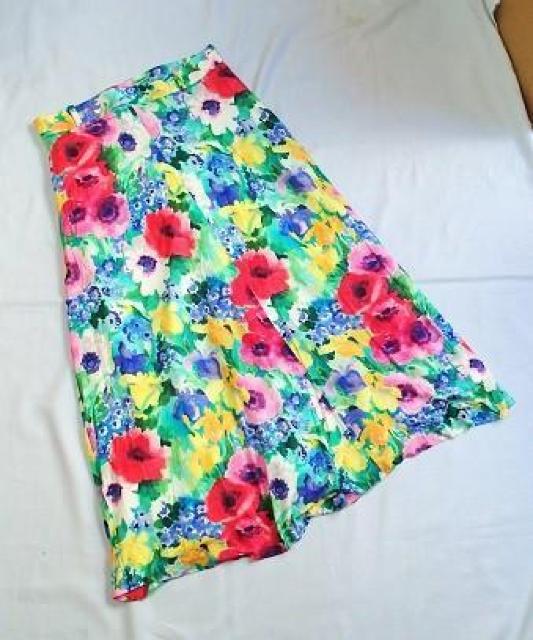 ◆Chamois Royal/日本製 デザイントップス&ロングスカート セットアップ    暈しフラワー/カラフル/サイズ9+11 < 女性ファッション  ◆Chamois Royal/日本製 デザイントップス&ロングスカート セットアップ    暈しフラワー/カラフル/サイズ9+11 < 女性ファッションの