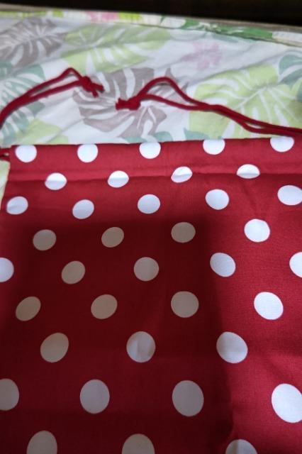 ★新品赤×白ドット柄体操着入巾着袋 < キッズ/ベビー  ★新品赤×白ドット柄体操着入巾着袋 < キッズ/ベビーの