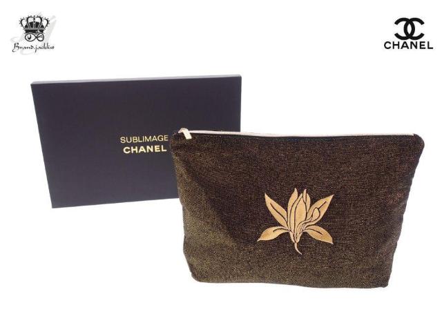 シャネル ノベルティ クラッチポーチ SUBLIMAGE サブリマージュ ヴァニラ刺繍 トラベルポーチ CHANEL【正規品】 < ブランド  シャネル ノベルティ クラッチポーチ SUBLIMAGE サブリマージュ ヴァニラ刺繍 トラベルポーチ CHANEL【正規品】  < ブランドの