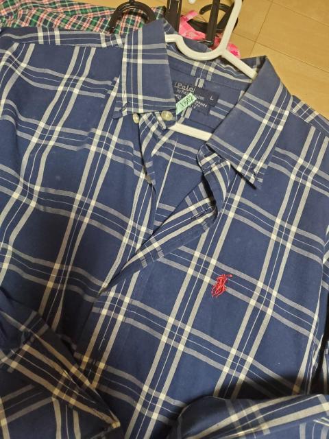 未使用に近い!RALPH LAUREN 長袖シャツ 薄手! フルボタン。男&女OK < ブランド 未使用に近い!RALPH LAUREN 長袖シャツ 薄手! フルボタン。男&女OK < ブランドの