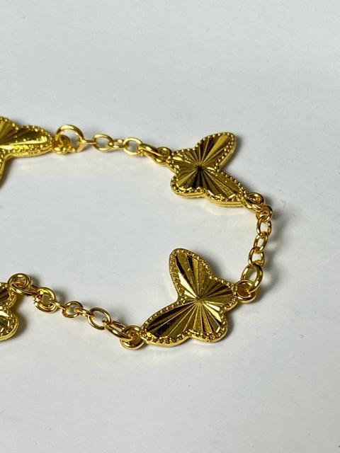 【人気】バタフライ ブレスレット ゴールド 蝶々モチーフ お洒落 鉄製 アクセサリー 5.3g < ホビー 【人気】バタフライ ブレスレット ゴールド 蝶々モチーフ お洒落 鉄製 アクセサリー 5.3g < ホビーの