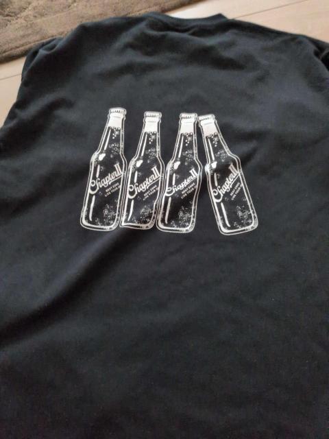 Crystal ChapterII ビール瓶プリントTシャツ 黒 < 女性ファッション Crystal ChapterII ビール瓶プリントTシャツ 黒 < 女性ファッションの