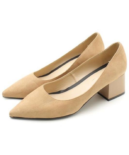 ZARA☆太ヒールベージュパンプス < ブランド  ZARA☆太ヒールベージュパンプス  < ブランドの
