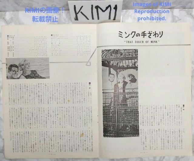 レア 映画パンフレット ミンクの手ざわり That Touch of Mink < ホビー  レア 映画パンフレット ミンクの手ざわり That Touch of Mink < ホビーの