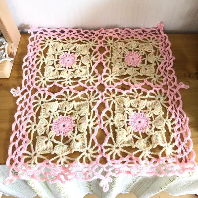 ハンドメイド♪ 手編みバスケットカバー  ピンク < ペット/手芸/園芸  ハンドメイド♪ 手編みバスケットカバー  ピンク < ペット/手芸/園芸の