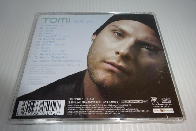 帯付★トミィ★ウィズ・ユー with you(初回限定)★TOMI★トミー < CD/DVD/ビデオ 帯付★トミィ★ウィズ・ユー with you(初回限定)★TOMI★トミー < CD/DVD/ビデオの