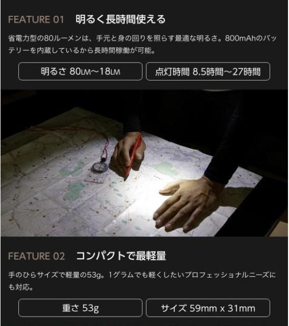 *愛用者続出★ LED ヘッドライト 53g 防水 充電式 一発点灯・消灯 < レジャー/スポーツ  *愛用者続出★ LED ヘッドライト 53g 防水 充電式 一発点灯・消灯 < レジャー/スポーツの