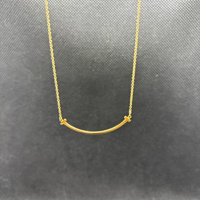 即決 TIFFANY&Co. ティファニー AU750 Tスマイル ネックレス < ブランド 即決 TIFFANY&Co. ティファニー AU750 Tスマイル ネックレス < ブランドの