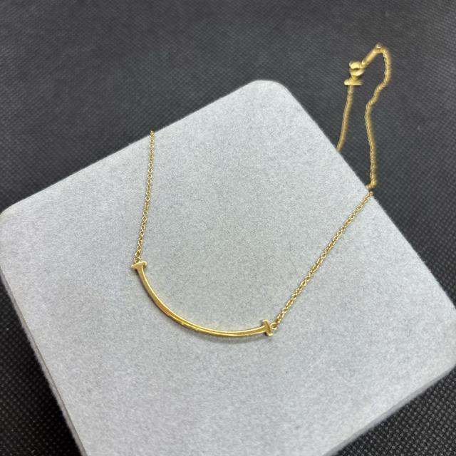 即決 TIFFANY&Co. ティファニー AU750 Tスマイル ネックレス < ブランド 即決 TIFFANY&Co. ティファニー AU750 Tスマイル ネックレス < ブランドの