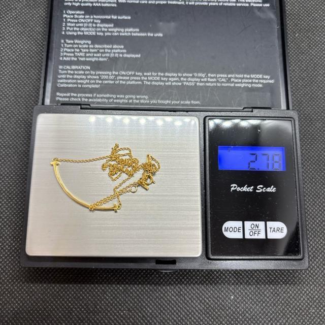即決 TIFFANY&Co. ティファニー AU750 Tスマイル ネックレス < ブランド 即決 TIFFANY&Co. ティファニー AU750 Tスマイル ネックレス < ブランドの