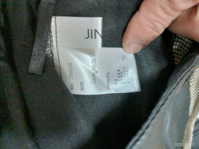 合成皮革 チェック柄 ロングスカート Мサイズ < 女性ファッション  合成皮革 チェック柄 ロングスカート Мサイズ < 女性ファッションの
