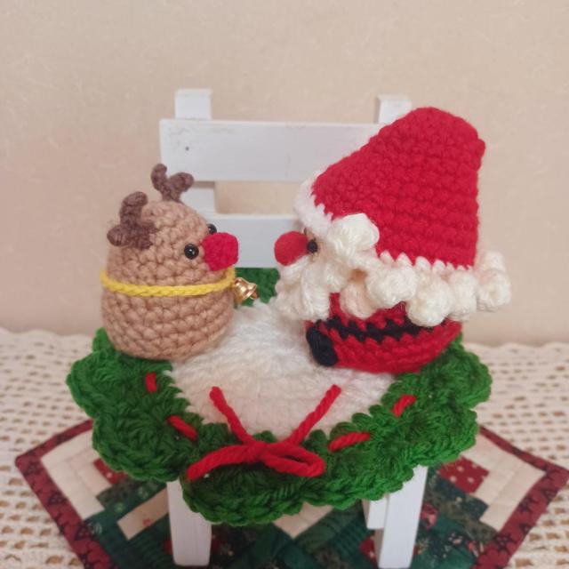 Hand made@@Merry ChristmasT^ƃgiJC@hC[t݂  ybg/|/| 