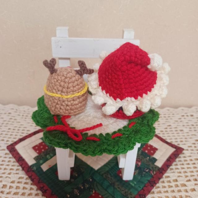 Hand made@@Merry ChristmasT^ƃgiJC@hC[t݂  ybg/|/| 